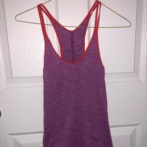 Lululemon purple and orange tank